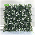Stage Decoration Hydrangea Flowerwall Events Fabric Panel Greenery Flowers Wall Wedding Decor Artificial
