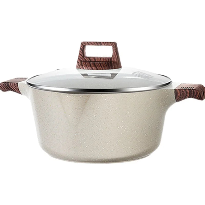 KENGQ Kitchen Cookware Cooking Pot Maifanshi Non Stick Pot Aluminium Alloy for Induction Cooker/Gas Stove