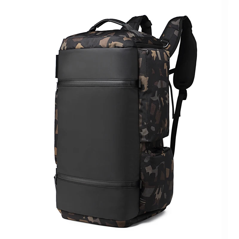 Ozuko 9326 Custom Logo Durable Gym Bag With Shoe Compartment Designer Waterproof Travel Bag for Men Cold Gun Barrel Duffle Bag