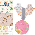 100%  Polyester Tpu Fabric Surface 170Gsm Reusable Washable Pul Waterproof Custom Fabric Printing for Reusable Menstrual Pads