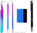 Weeding Tools for Vinyl 2 Pieces Crafts Vinyl Weeding Pen Point Retractable Pin Air Release Pen Glitter Weeding Tools