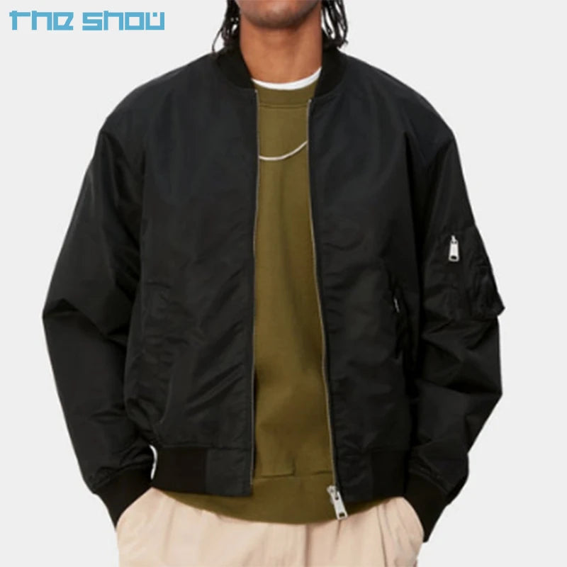 Custom Windbreaker Plus Size Track Jacket  Plain Zipper Oversized Cropped Boxy Workout Varsity Jacket Nylon Bomber Jacket Men