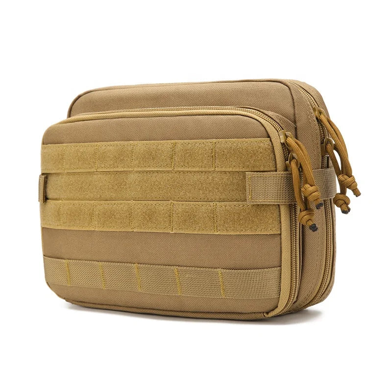 Multi-functional MOLLE System Tactical Accessory Bag EDC Travel Bag Outdoor Tactico Fan Tool Pouch with 2 compartments