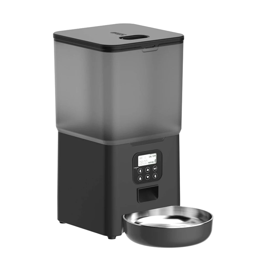 6L Automatic Pet Feeder for Cats Slow Food Dispenser Electronic Pet Bowl Supplies Visible Granary Dropshiping Smart Pet Feeder
