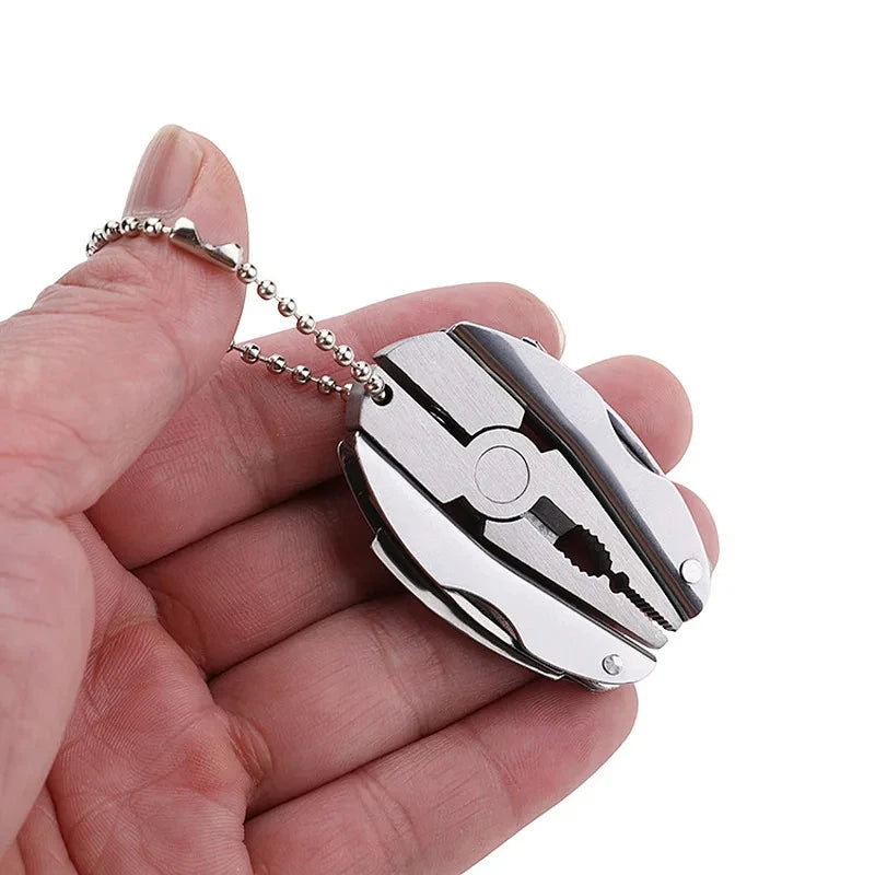 Portable Pocket Multitool 420 Stainless Steel Multitool Pliers Knife Screwdriver for Outdoor Survival Camping Hunting and Hiking