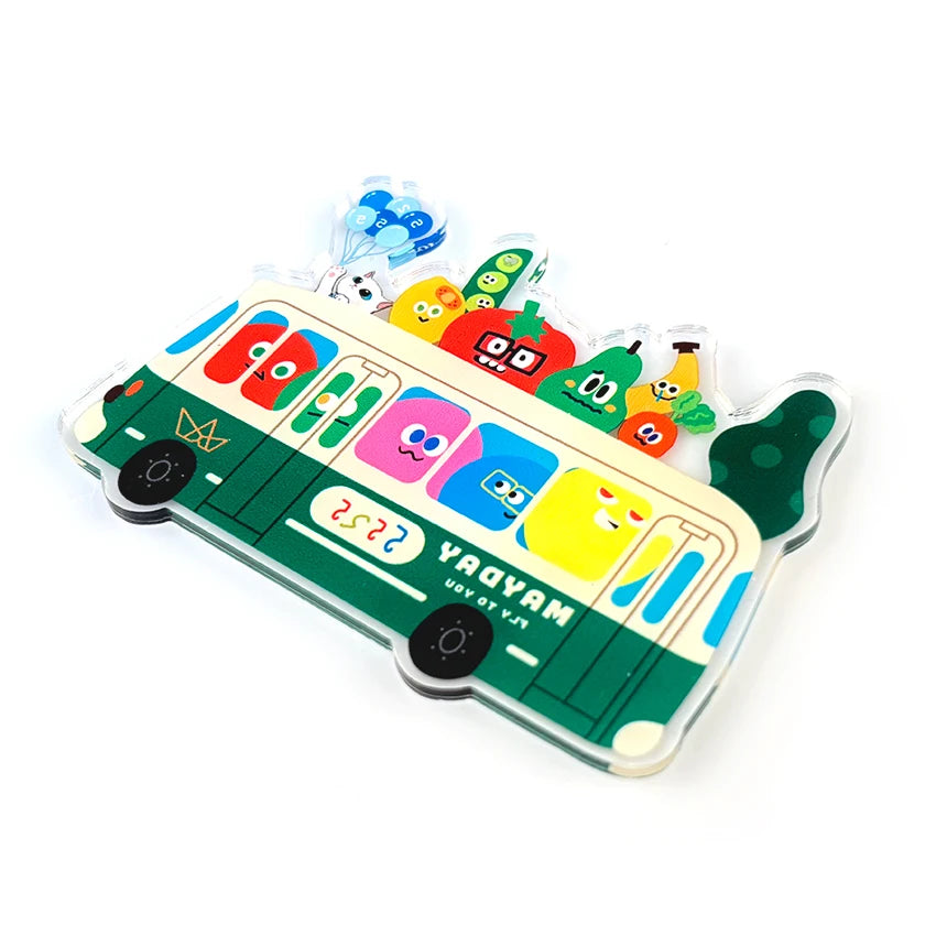 Custom Laser Acrylic Display Standee Plastic Material with Two Cute Characters Direct from Factory