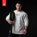 LS0852 Embroidery Men's Leather Belt Weightlifting Squat Use Belt for Men Leather