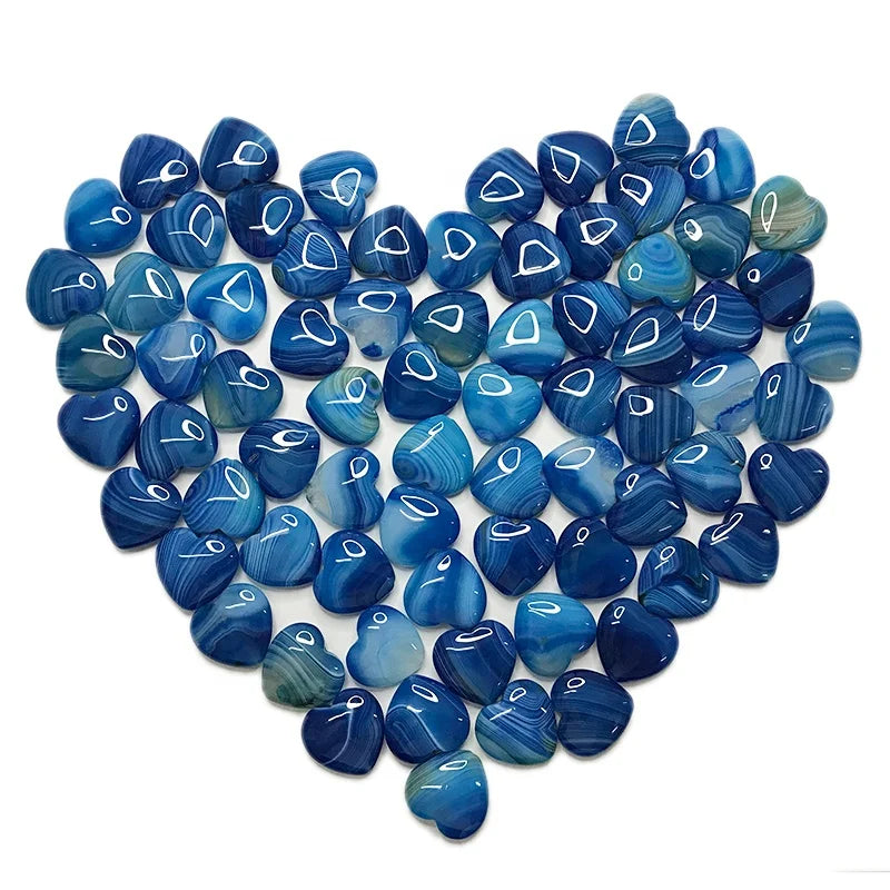 Love Stone Hearts Healing Crystal Hearts Puffy Heart Shaped Pocket Stones Valentine's Day Gift Mother's Day Gift