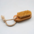 Bamboo Sisal Scrub Brush for Effective Toes Nails Cleaning Manicure Pedicure Nail Tools Dust Dirt Cleaning Bathroom Set