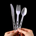 Individually Package Pla Knife and Fork Spoon  Sets Cornstarch Utensils CPLA PLA Biodegradable Cutlery Disposable