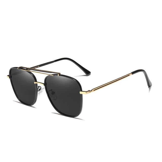 For KINGSEVEN Men's Square Polarized Sun Glasses Fashion Eyewear with UV400 Gafas De Sol Masculino 7388 Alloy Frame