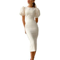 2026 Summer Formal Career Dresses Elegant Fashion Mid Calf Bodycon Day-to-Night Dresses for Women
