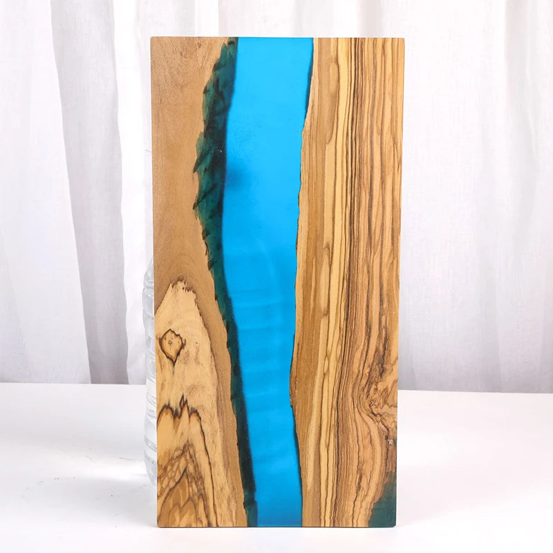 46*23*1.5cm Olive Chopping Block with Epoxy Olive Cutting Board for Home Food Resin Olive Boards