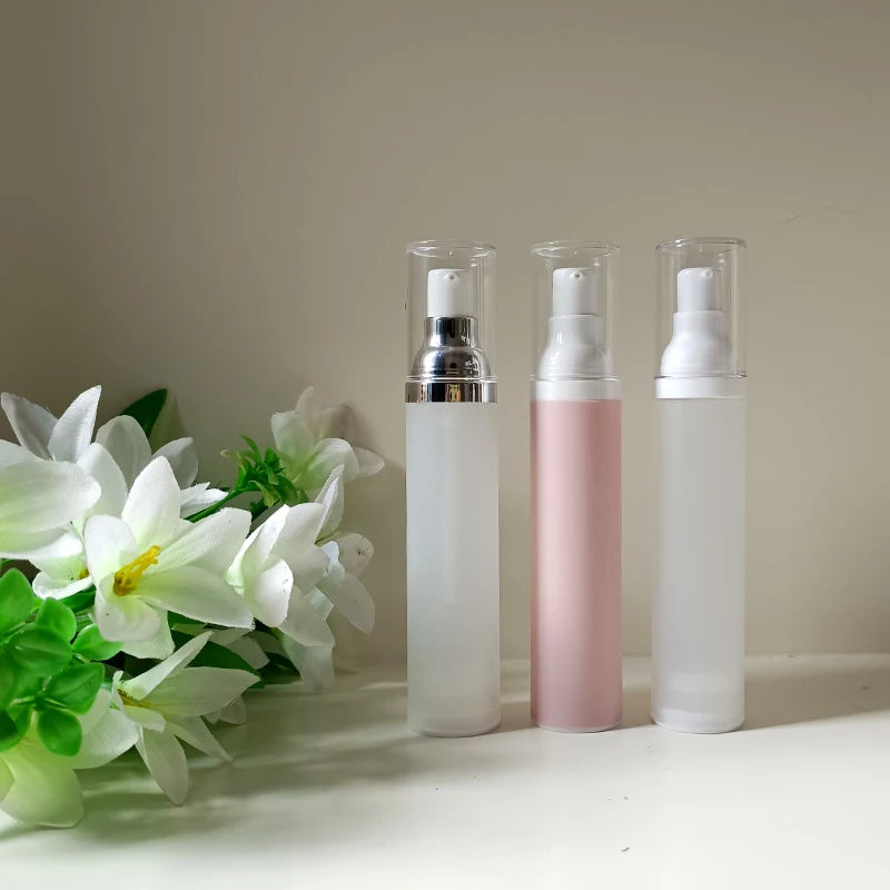 PET Lotion Foundation Bottle 20ml 30ml 50ml Plastic Packaging Face Cream Eye Cream Empty Airless Pump Lotion Toner Bottle