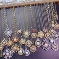 Mix Luxury Micro-Paved Zircon Clavicle Chain Necklace for Women Natural Freshwater Pearl Necklace Micro Inlaid Zircon Necklace