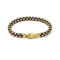 Custom Clasp Men's  Stainless Steel Rope Bracelet Titanium Steel Men's Bracelet   Christmas Stainless Steel Gift Wholesale