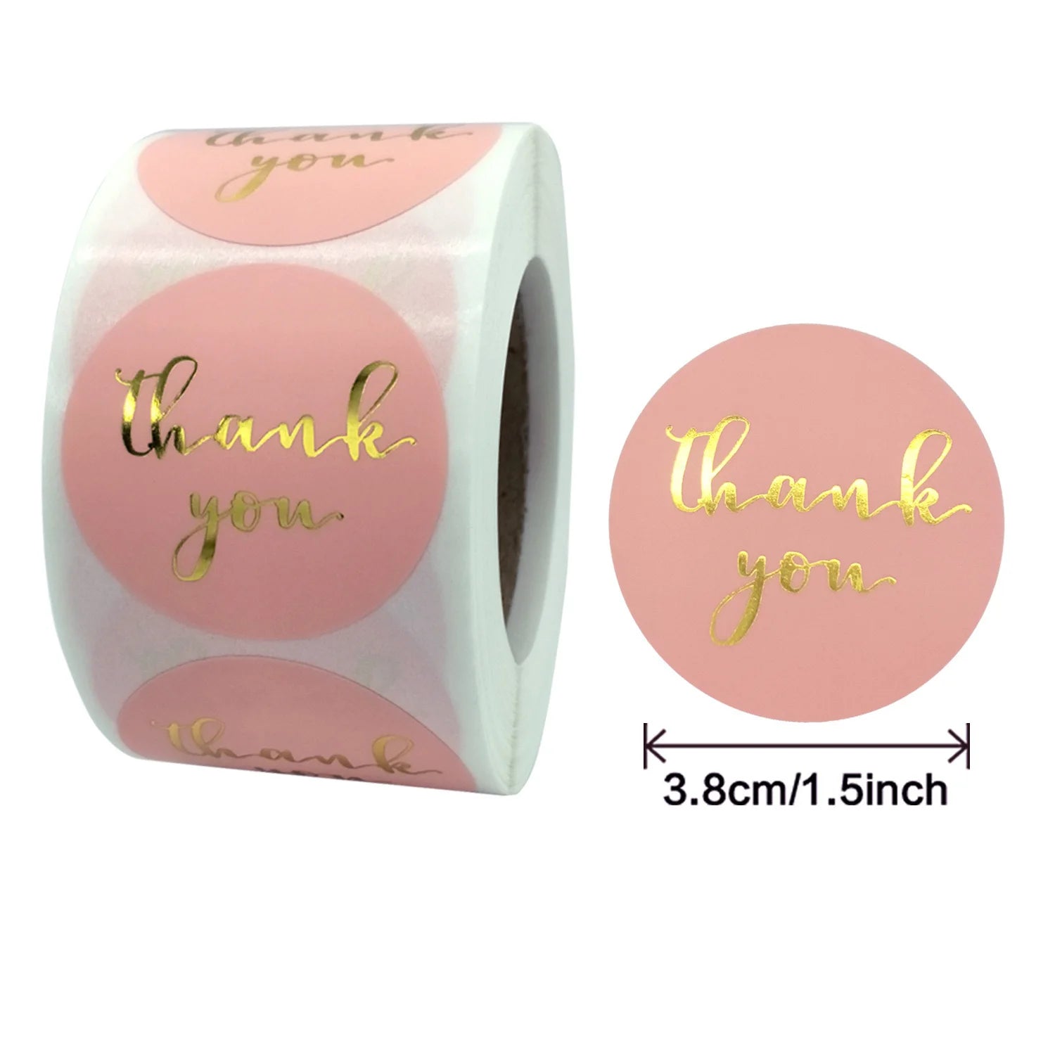 Custom Small Business Waterproof Adhesive Thank You Stickers with Customizable Shape & Size for Food Labels