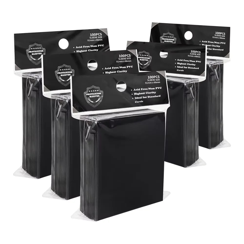 Factory Hot Selling Best Deck Card Protectors Black Trading Matte Card  Sleeves