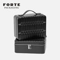 FORTE Travel Jewelry Box PU Leather Jewelry Organizer for Women Girls Portable Travel Case Display Storage Holder Boxes