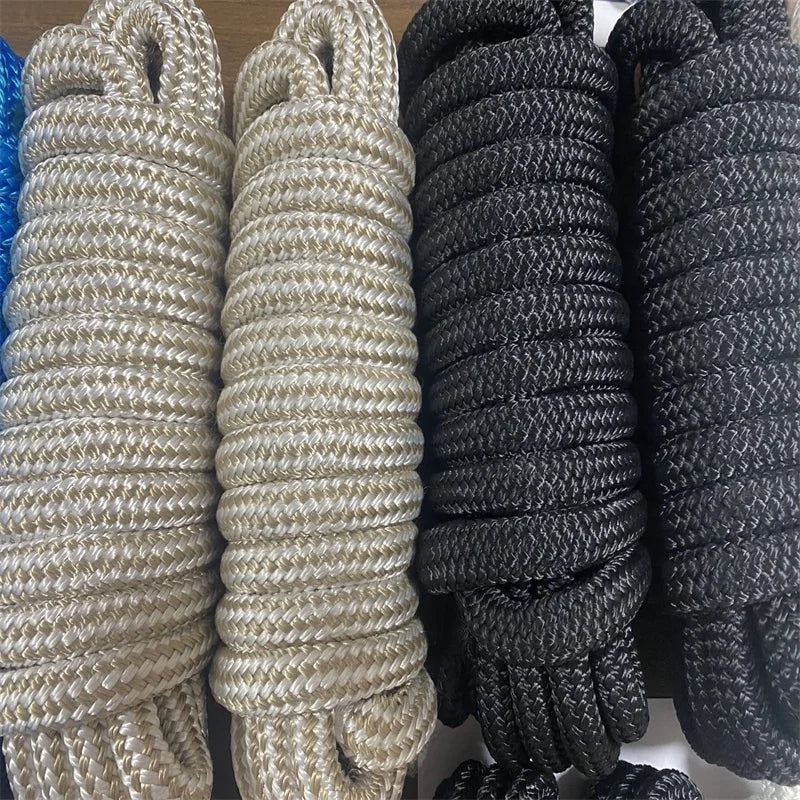 RIOOP Dock Line for Boats Multifilament Polyester pp Nylon Rope 8 Strand 12 Strand Dock Line 15 ft Other Marine Supplies