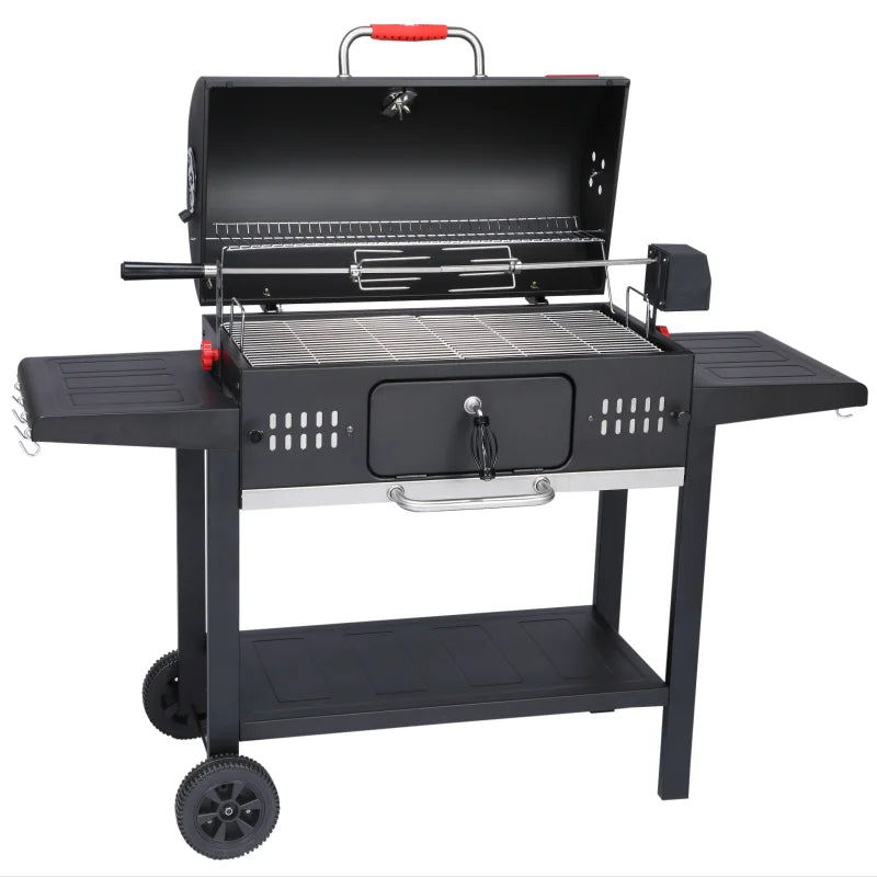 Outdoor Kitchen Heavy Duty BBQ Grills New Design Built in and Trolley Pellet Smoker Rotisserie Barbecue BBQ Charcoal Grill