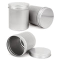 300ml aluminum canisters black aluminum cans containers metal aluminum jar tin with screw on lid