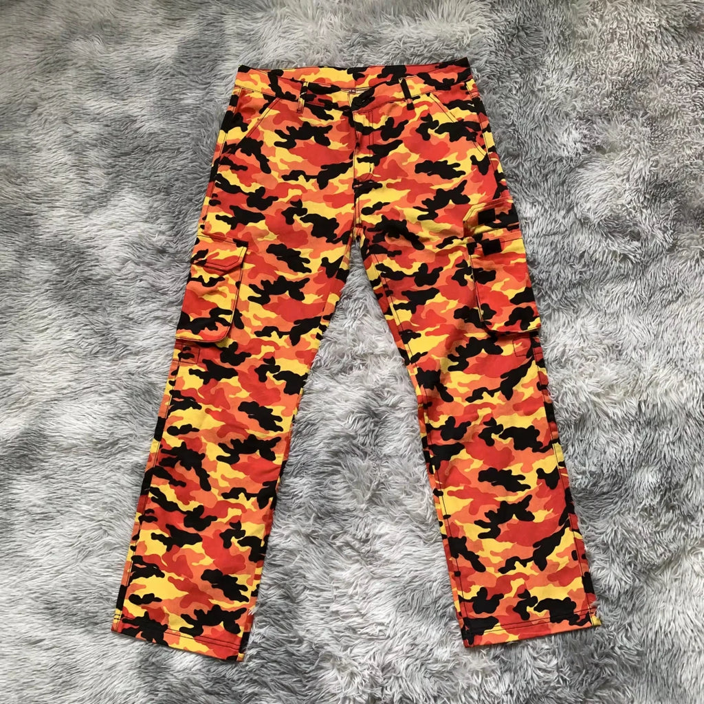 DENIMGUYS Streetwear Jogging Casual Camouflage Trousers Cotton Men's Camo Cargo Pants