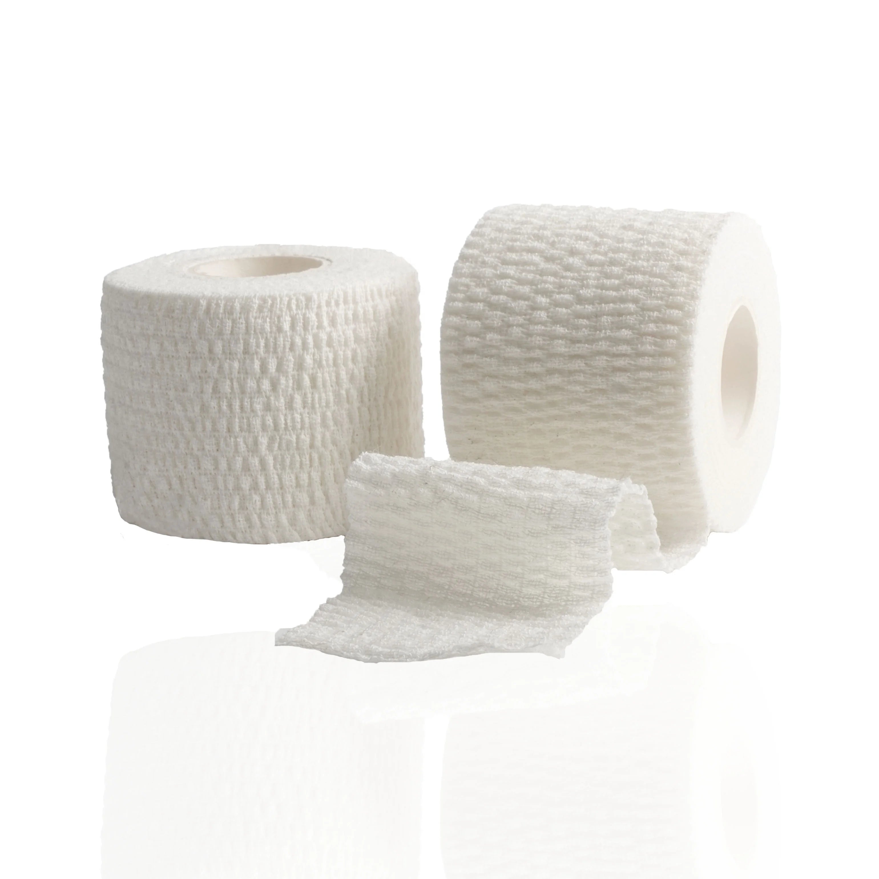 Wholesale Cotton Adhesive Elastic Bandage High Elastic Crepe Bandage for Sports Hook Grip Weightlifting Power Lifting