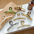 DOWELL Korean Shark Clip Hair Accessories Acetate Metal extra Large Claw Clips for Women