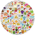 4 Sheets 80~640Pcs DIY Kids Reward Stickers for Book Refrigerator Bedroom Decor Waterproof Cartoon Alphabet Stickers