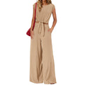 2 Set Women Clothes Trendy Women's Clothing Match Casual Cotton Sleeveless T Shirt Top Wide Leg Pants Two Piece Ladies Set