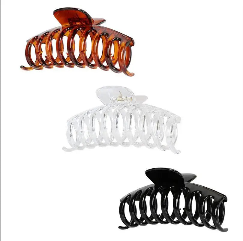 Wholesale Beauty Black Hair Accessories Claw Clip Painting Tortoiseshell Plastic Hair Claw for Women