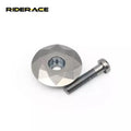 RIDERACE 1-1/8 Inch  Bicycle Aluminum Alloy Stem Headset Top Cap Cover With Screw for 28.6mm Fork Head Tube MTB Bike Headset Cap