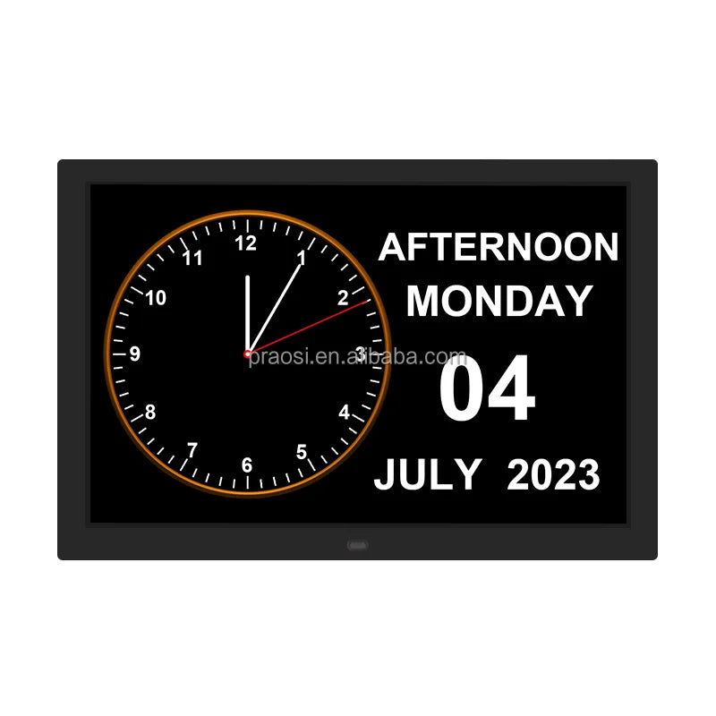 Customizable 7 8 10 12 15 Inch Desk Clock 25 Alarm Reminders Modern Design Dementia Digital Calendar Electronic