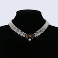 Zhuji Elegant Fashion Female Bow Choker Necklace Freshwater Pearl Jewellery