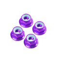 China Wholesale Hex Flange Nut OEM Colorful Anodized M7 M3 M4 Aluminum 6061 3mm Hex Flanged Nylon Lock Nut