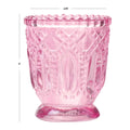 Wholesale Jewel Tone Vintage Glass Votive Candle Holders Set Creative Home Table Wedding Decor Empty Food Storage Container