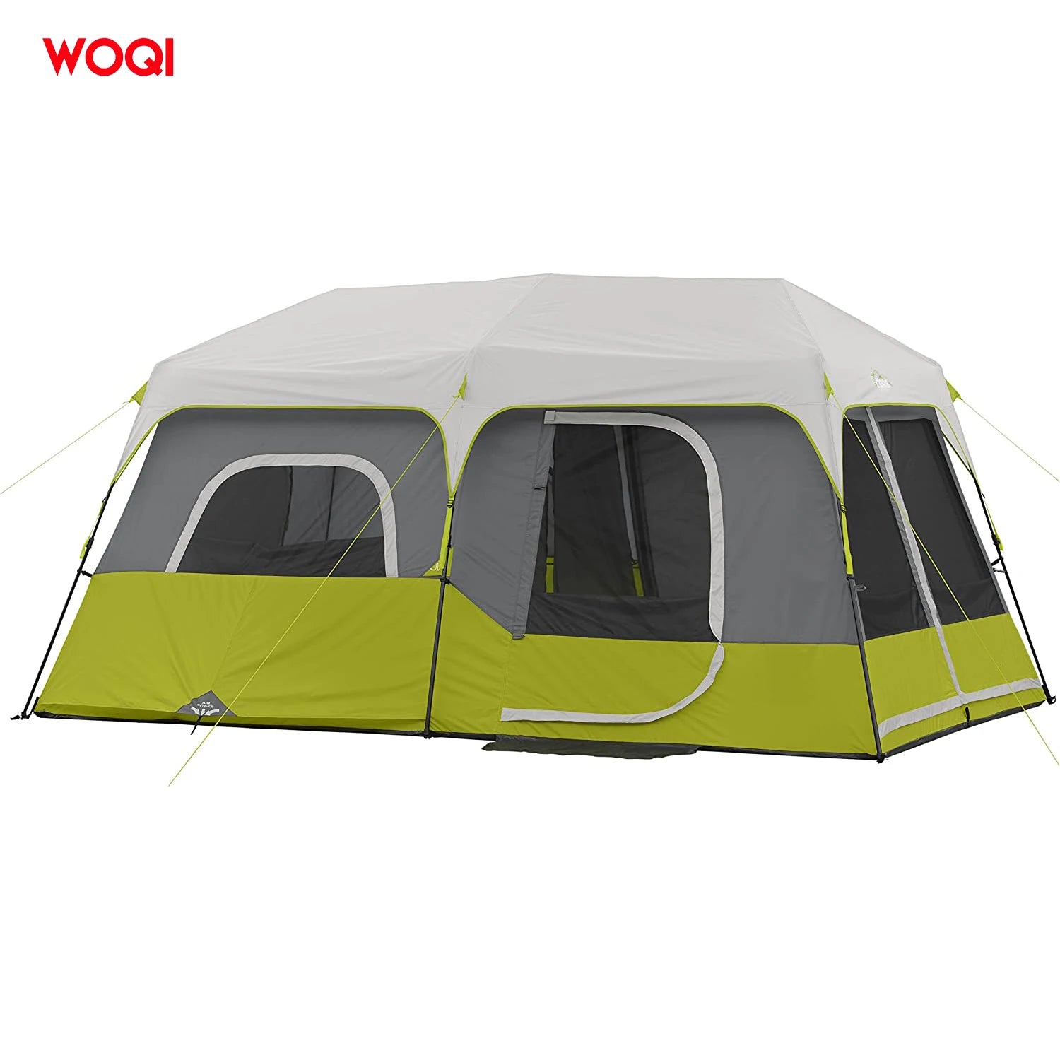 WOQI 9-person Real-time Cabin Tent | Portable Multi Room Standing Tent