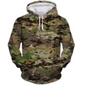 Fitspi Camouflage Printed Hooded Outdoor Camo Hunting Camping Classic Hoodie Cosplay Casual 3d Sweatshirts