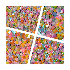 Hot Sale New 3D Heart Star Shell Flower Glitter Sequins PVC Material Nail Art Decoration Paillettes Body DIY Craft Lentejuelas