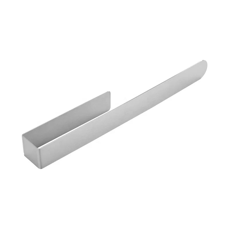 HF 304 Stainless Steel Brushed Nickel Modern Self Adhesive Bathroom Kitchen Towel Bar Shower Holder