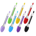 Durable 7-Inch Silicone Food Clip Kitchen Utensils Set with Microwave & Oven Safe Features for Barbecue and Home Use