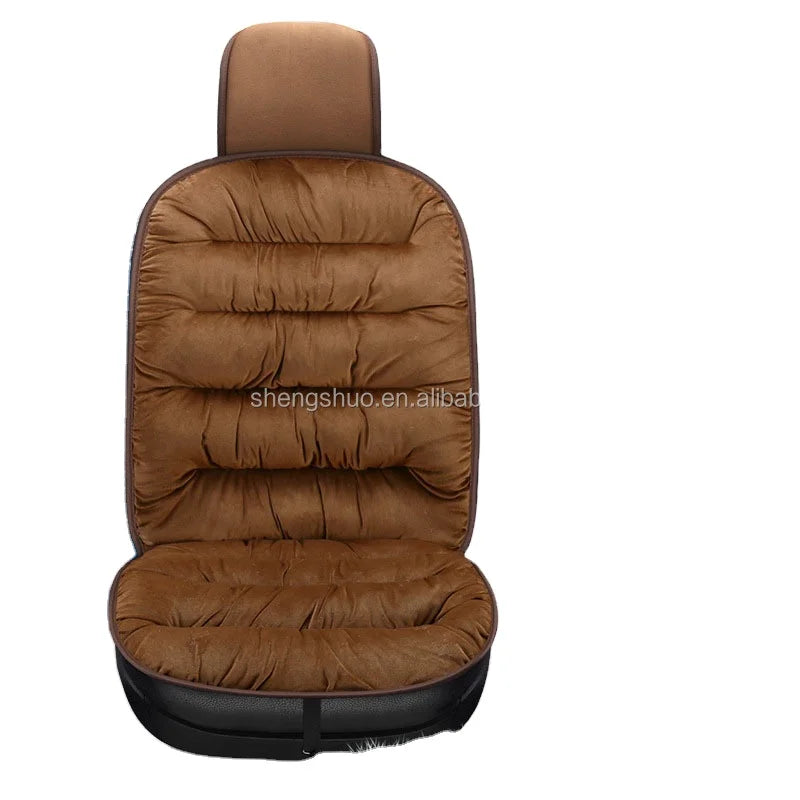 Winter Short Plush Thickened Warm Car Seat Cushion Long Strip Rear Seat Cushion Non-slip Smart Home Products