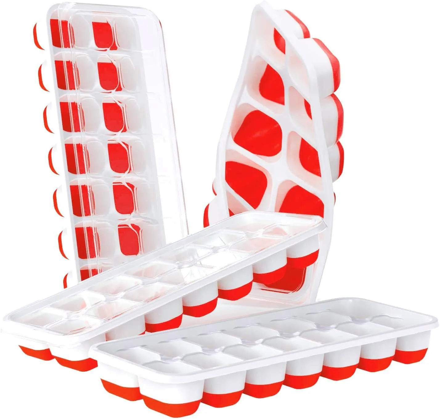 Customized Wholesale USSE Fruit Ice Tray with Lid Large Ice Cube Tray for Freezer