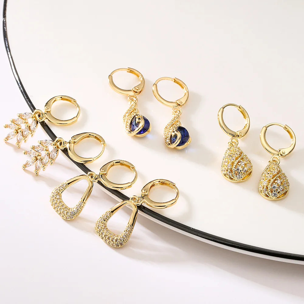 European Quality Earrings Planet Moon Sun Earrings for Women Hoop Gold Color Designer Earrings