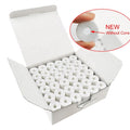 Factory Price 75D/2 L Type 100% Polyester Filament Embroidery Bottom Thread Side Less Pre Wound Bobbins