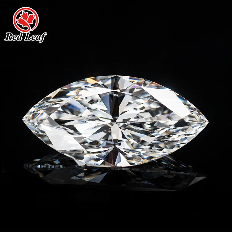 Redleaf Jewelry IGI  Certified Lab Diamond Marquise Cut 1CT 2CT 3CT 4CT 5CT 6CT DEF VVS VS CVD HPHT Lab Grown Diamond