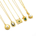Stainless Steel Necklaces Black Exquisite Minimalist Square Pendant Choker Chains Fashion Necklace for Women Jewelry Party Gifts