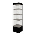 Hot Sale Full Vision 70'' Tempered Glass Display Storage Cabinet with LED Light