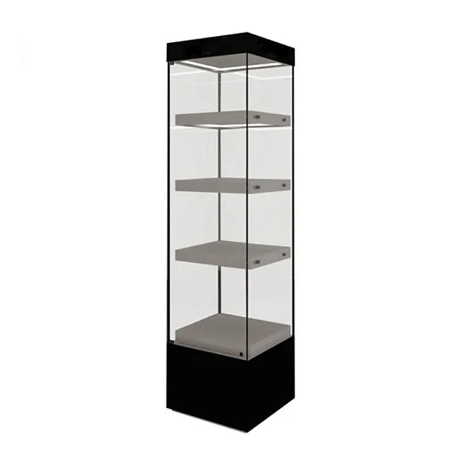 Hot Sale Full Vision 70'' Tempered Glass Display Storage Cabinet with LED Light